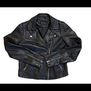 Madewell leather jacket, medium